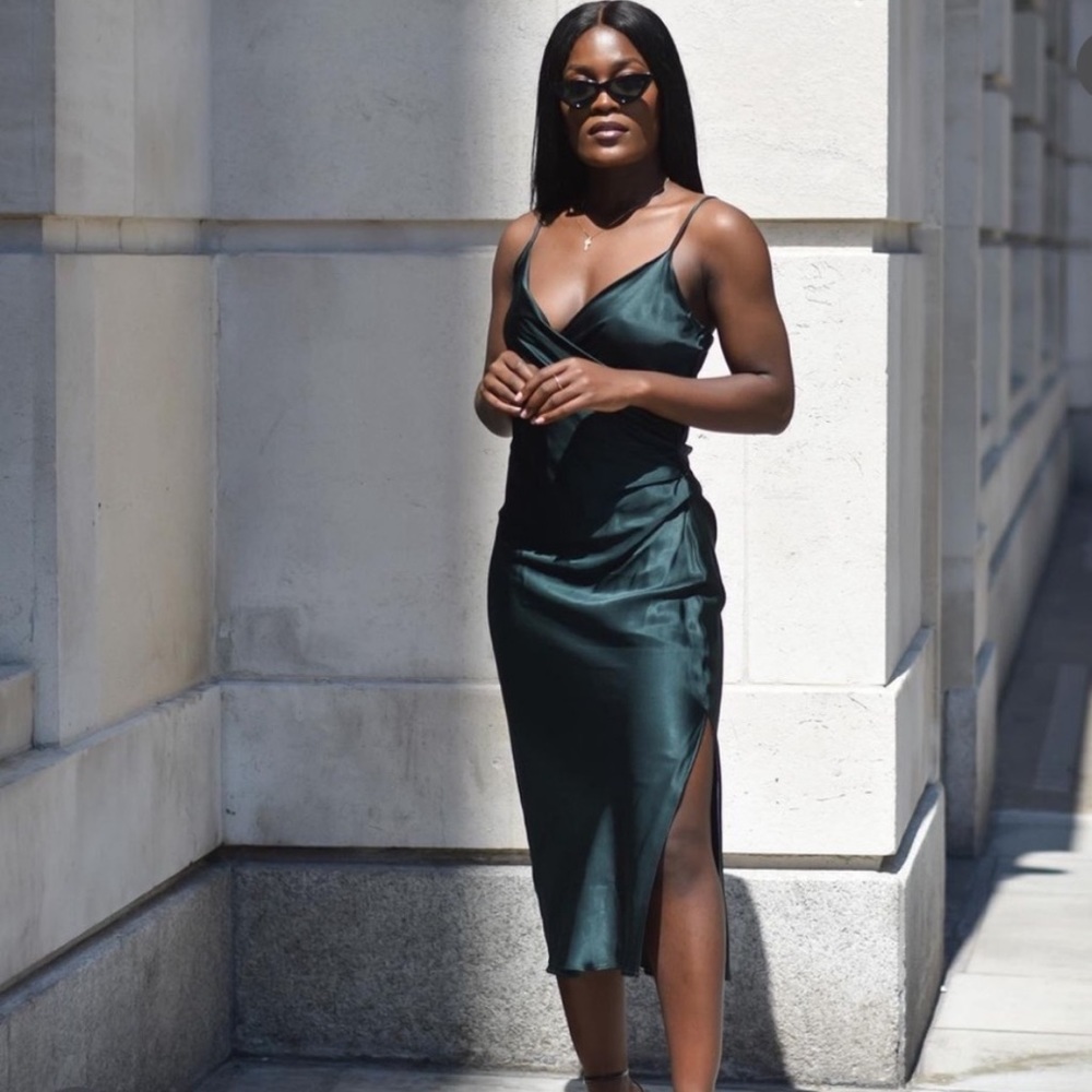 Zara Draped Camisole Midi Dress - Picture 3 of 16